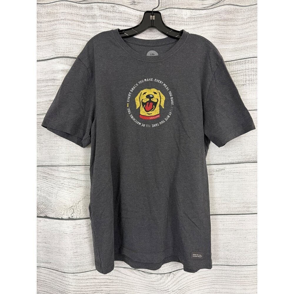 Mens Life Is Good Police "I'll Be Watching You" Dog Crusher Tee Size L